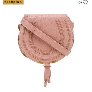 Chloe Pink Leather Crossbody Bag